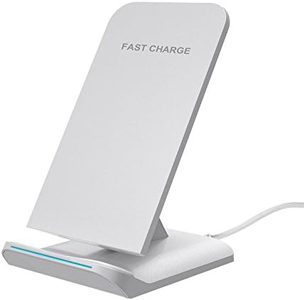 Fast Wireless Qi Charger, Toward Qi Wireless Charging Stand Pad Charger for Samsung Galaxy Note8 S8 Plus S8 S7 Edge S7 Note 5 S6 Edge Plus, Wireless Charger for iPhone X,iPhone8,8 Plus, No AC Adaptor