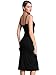 MSBASIC Women's Adjustable Spaghetti Straps Long Cami Slip Dress Large Black