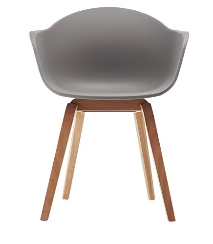 Romeo-Set-da-2-sedie-da-lounge-in-stile-retro-ideali-anche-come-sedie-da-pranzo-materiale-Polipropilene-colore-grigio-43x80x53