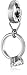 Fossil Stainless Steel Engagement Ring Charm