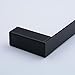 Beelee 23.6 inch Bath Towel Bar Single Towel Rail Wall Mounted, Black Painting, BA8501B