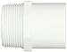Spears 461 Series PVC Pipe Fitting, Adapter, Schedule 40, 1-1/2
