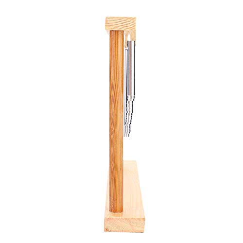 Cocoarm Single Row Bar Chime,20 Bars Wind Chime Bell Musical Percussion Instrument Wooden Frame Solid Aluminum Pipe - Thumbnail 2