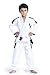 Vector Sports 100% Cotton Pearl Weave Kids Brazillian Jiu Jitsu BJJ Gi Attila Series Kimono Lightweight Preshrunk Fabric with Free White Belt (White, K1)