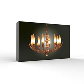 wall26 - Canvas Wall Art - Minimalist Chandelier...