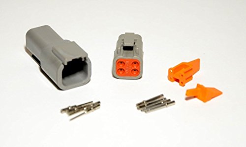 Deutsch DTM 4-pin Connector Kit with 20 Gauge Solid Terminals
