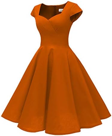 Hanpceirs Women's Cap Sleeve 1950s Retro Vintage Cocktail Swing Dresses with Pocket 3 Hanpceirs Women's Cap Sleeve 1950s Retro Vintage Cocktail Swing Dresses with Pocket