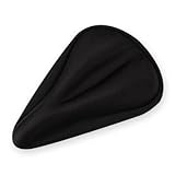 Shineland Black Soft Gel Relief Bike/Bicyle Saddle Seat Cushion Pad Cover (straight groove)