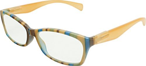 True Gear iShield Block Blue Light Computer Anti Reflective and UV Yellow Multi Color Reading Glasses +2.25 with Stylus Pen Combo