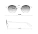 WearMe Pro Classic Small Round Retro Sunglasses, Black Frame/Black Lens