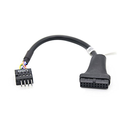 Micro SATA Cables USB 3.0 20-Pin Header Female to USB 2.0 Male Adapter Converter Cable