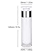 Airless Pump Bottle Refillable, Yebeauty Air Pump Bottle Travel Container -- 50ml, Pack of 2