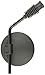 Ken Sean 970510 Black Universal Dual Sport Motorcycle Mirror, Lens Size: 4