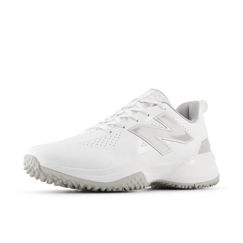 New Balance Women's FuelCell Fuse V5 Turf Softball Shoe, White/Raincloud/White, 11.5 M at Amazon
