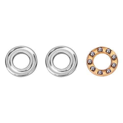 10pcs Thrust Ball Bearing Bearing steel Miniature High Precision Flat Steel Bearings Set Plane Thrust Ball Bearing(F5-12M 5 * 12 * 4mm)