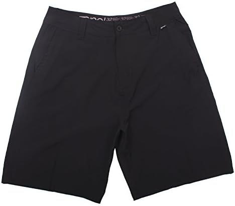 Zonal Mens Hybrid 4 Way Stretch Hybrid Reg &amp; Swim Shorts (38,Black)