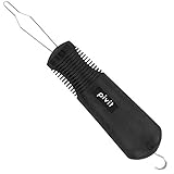 Pivit Button Hook Zipper Pull Helper | Dressing Aid Assist Device Tool for Arthritis, Independent Living | Wide Handle Grip - Shirt, Dress Clothes, Pant, Coat Snap Buttoner | Dexterity Gripper Puller