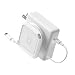 Fuse Reel The Side Kick Collapsible Charger Organizer and Travel Accessory Compatible with MacBook and PC charging cords and adapter cable management White primary