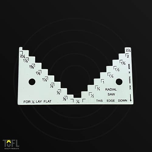 TOFL Table Saw, Circular Saw Depth Gauge Step Gauge for Setting