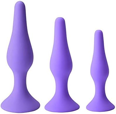 3 Different Sizes Silicone Exercise Tools for Men and Women (Purple)