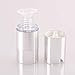 Rocutus 3pcs/set Empty Airless Cosmetic Bottle Plastic Pump Container for Travel (silver)