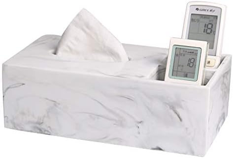 Nordic simple living room tissue box storage tray paper table pattern creative modern fashion marble napkin box Aspen white tissue storage box