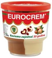 Eurocrem Chocolate Hazelnut Spread Pack of 4 (7.5 oz each)