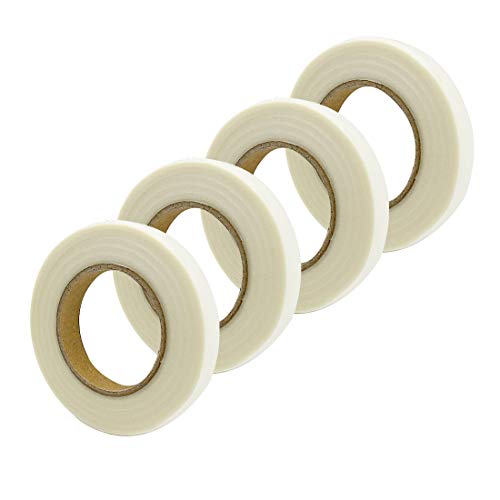 Treely 4Pcs Floral Tape Stem Wrap, 1/2 Inch x 30 Yards, White