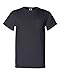 Fruit of the Loom Mens 5 oz. Heavy Cotton HD Pocket T-Shirt (3931P) -Black -XL