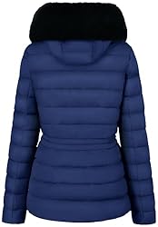 BodiLove Women's Winter Quilted Puffer Short Coat