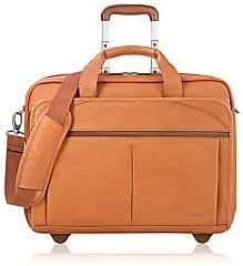 solo walker leather rolling case