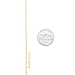Lifetime Jewelry 1MM Rope Chain, 24K Gold with Inlaid Bronze, Premium Fashion Jewelry, Pendant Necklace Made Thin For Charms, Guaranteed for Life, 16 to 30 Inches