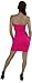 ToBeInStyle Women's Microfiber Seamless Strapless Stretchy Mini Tube Slip Dress - Pink - One Size