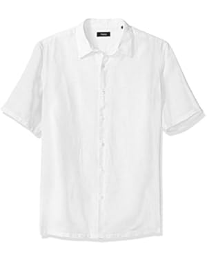 Men's Irving Short Sleeve Summer Linen Shirting