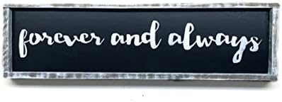 Forever And Always, Framed Wooden Sign