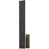 Z-Lite 5007-24BK-LED Stylet Outdoor Wall Sconce, 2-Light 24 Total Watts, Sand Black