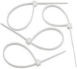 Saavre Self Locking Nylon Cable Tie Organiser 10 Inch, White (Pack of 500 Pcs)