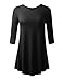 BILY Women's Plus 3/4 Sleeve Tunic for Leggings Made in USA