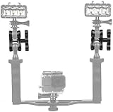 Peastrex 2x 1" Aluminum Ball Clamp Mount for Underwater Diving Camera Light view 5
