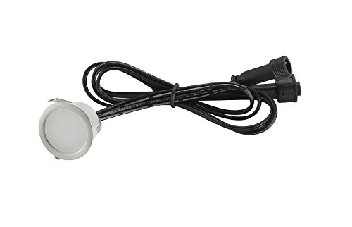 FVTLED Low Voltage LED Deck Light Waterproof Outdoor Garden Yard Decor Lamps Recessed Wood Decking Stair Landscape Pathway LED Step Lighting, Warm White