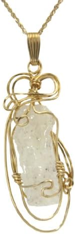 14k Gold Lightning Sand "Liquid Ice" Cathedral Fulgurite