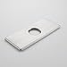 KES 6-Inch Sink Faucet Hole Cover Deck Plate Square Escutcheon for Bathroom or Kitchen Single Hole Mixer Tap, Brushed Steel, PEP2S15-2