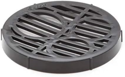 Round GULLEY GRID DRAIN COVER LID BLACK 7'' 175mm Round Grid Gully Grid Cover x 1 Pcs