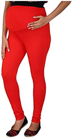 Glossey Women's Cotton Maternity Ankle Length Leggings for Pregnancy