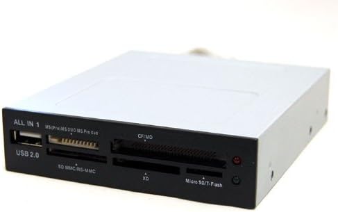 U2CR-318/HUB 3.5" USB 2.0 All-in-One MultiFunction Internal Card Reader w/Extra Bezels (Black/Beige/Silver)