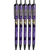 NCAA Official Licensed Click Pens 5 pack Black Ink LSU Tigers