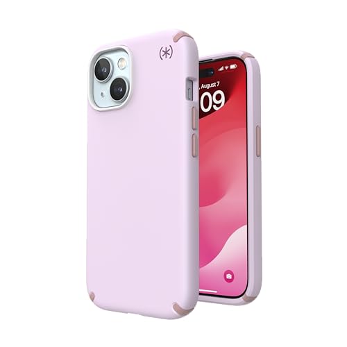 Speck Presidio2 Pro iPhone 15 Case - Slim 6.1 inch Pink/Dahlia Pink/Strawberry Milk - Compatible with iPhone 14 & 13