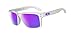 Oakley Holbrook Sunglasses,  Matte White Frame/Violet Iridium Lens, One Size