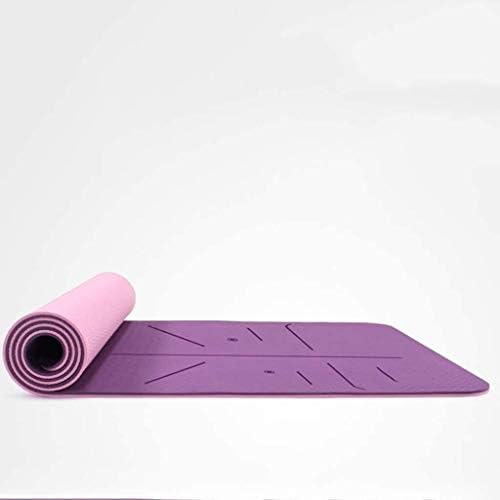 男性と女性フィットネスのヨガマットレーザー彫刻初心者無味滑り止めの安定性を