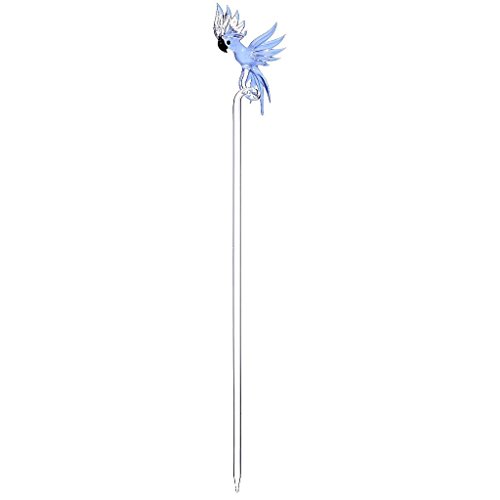 CRISTALICA Exklusiver Handgeformter Orchideenstab Rankhilfe Kakadu Hellblau H ca. 44 cm Handgeformt in Deutschland – Bild 6